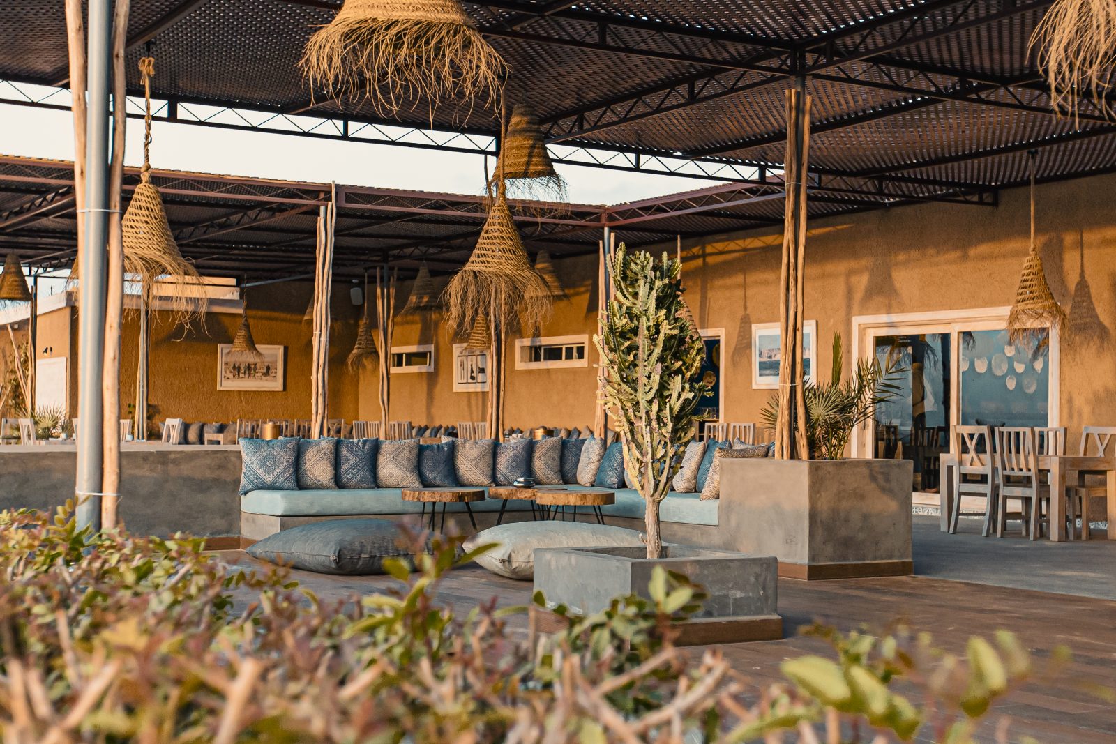 Relaxing at Dakhla Evasion bar