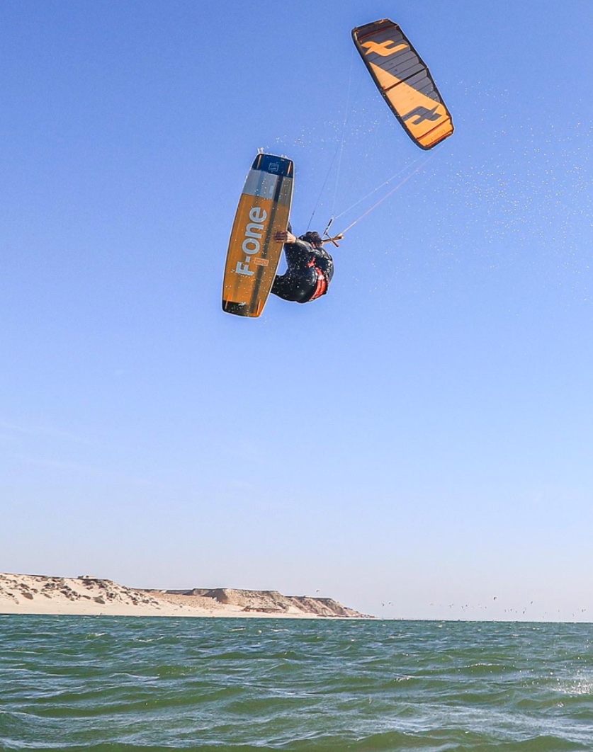 Strapless freestyle à Dakhla Evasion